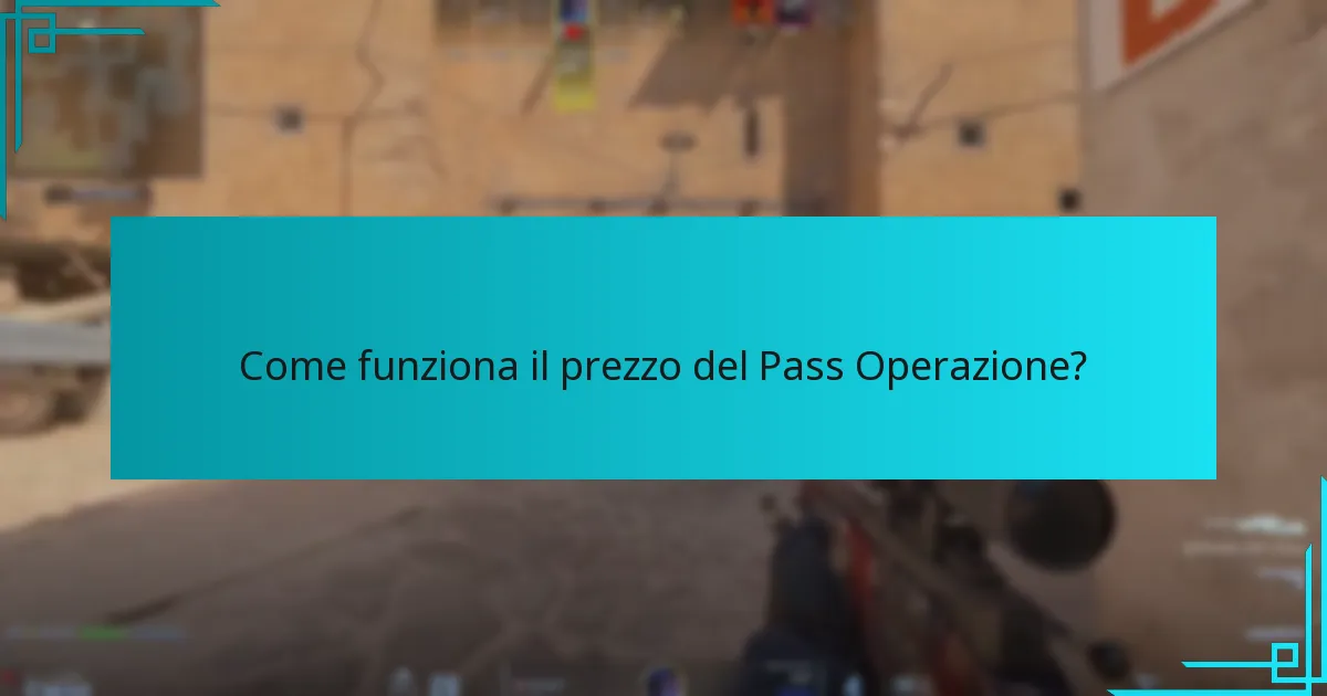 Come funziona il prezzo del Pass Operazione?