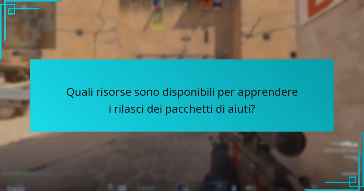 Come si confrontano i rilasci dei pacchetti di aiuti con le versioni precedenti di Counter-Strike?